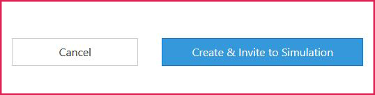 Create and invite to simulation button